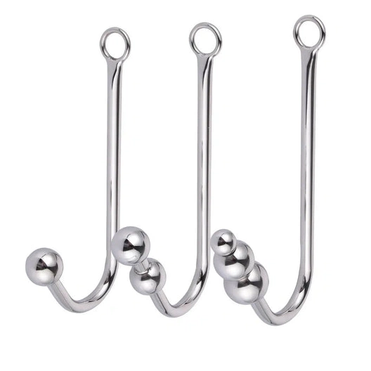 Anal Hooks Elegant Anal with Cuffs Collar Beaded 5334 and Hook 0113